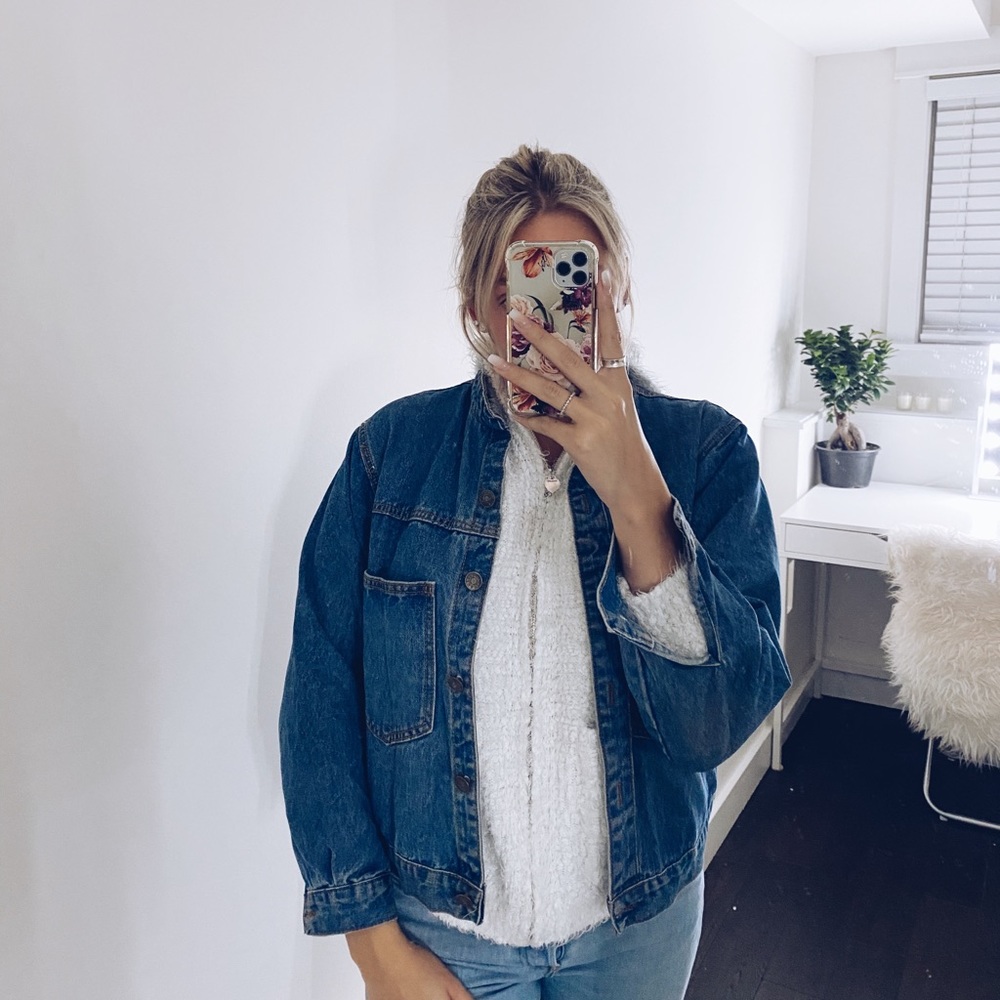 zaful cropped denim jacket
